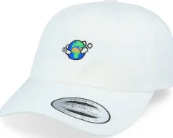 Planet Earth White Dad Cap - Iconic