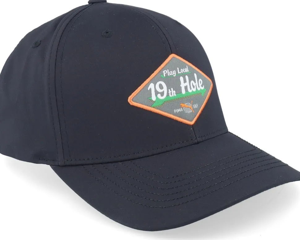 Play Local Tech Cap Black/White Glow Adjustable - Puma