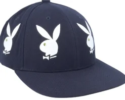 Playboy Rhinestone 6 Panel Navy Snapback - HUF