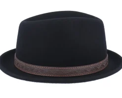 Player Woolfelt Black Fedora - Stetson