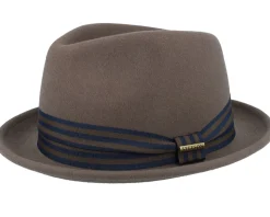 Player Woolfelt Deep Taupe Fedora - Stetson