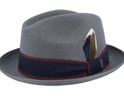 Player Woolfelt Grey Fedora - Stetson