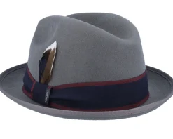 Player Woolfelt Grey Fedora - Stetson