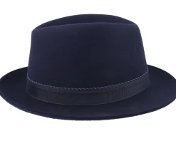 Player Woolfelt Navy Fedora - Stetson