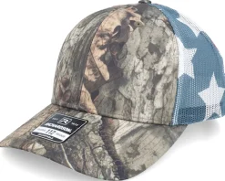 112pm Mossy Oak Country Dna/Stars & Stripes Trucker - Richardson