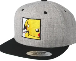 Poke Smoke Grey/Black Snapback - BOOM