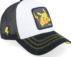 Pokemon Pikachu White/Black Trucker - Capslab
