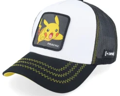 Pokemon Pikachu White/Black Trucker - Capslab