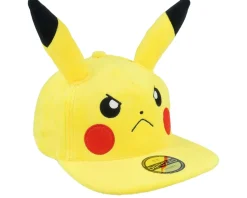 Pokémon Angry Pikachu Plush Yellow Snapback - Difuzed