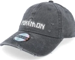 Pokémon Distressed Black Dad Cap - Difuzed