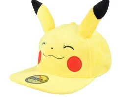 Pokémon Smiling Pikachu Plush Yellow Snapback - Difuzed