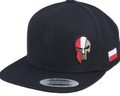 Poland Army Skull Black Snapback - Army Head
