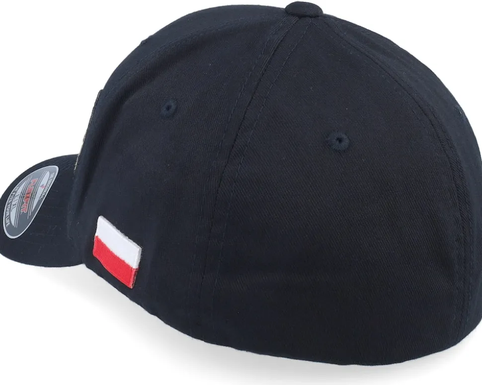 Poland Army Skull Black Wooly Combed Flexfit - Army Head