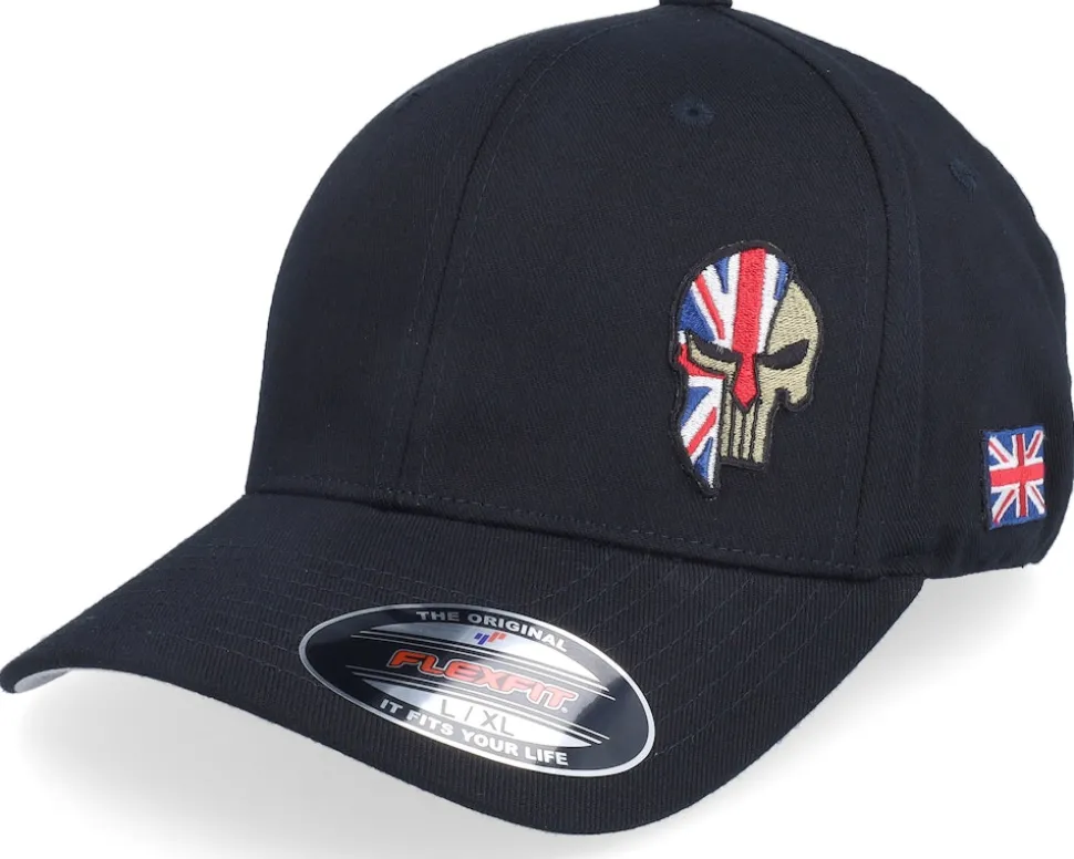 Poland Army Skull Black Wooly Combed Flexfit - Army Head