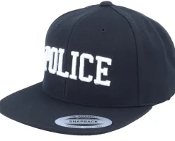 Police 3D Black Snapback - Iconic