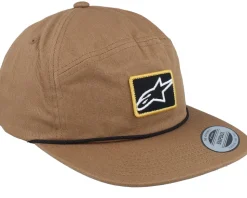 Port Hat Brown Snapback - Alpinestars