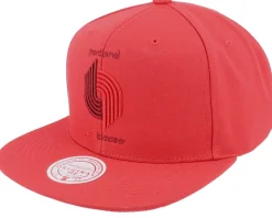 Portland Trail Blazers Monochromatic Red Snapback - Mitchell & Ness