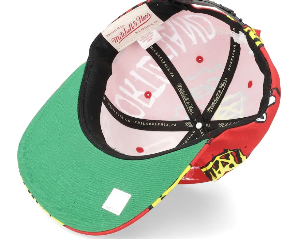 Portland Trail Blazers Sticker Pack Red Snapback - Mitchell & Ness