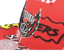 Portland Trail Blazers Sticker Pack Red Snapback - Mitchell & Ness