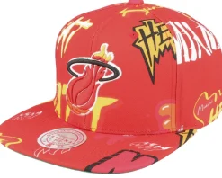 Portland Trail Blazers Sticker Pack Red Snapback - Mitchell & Ness