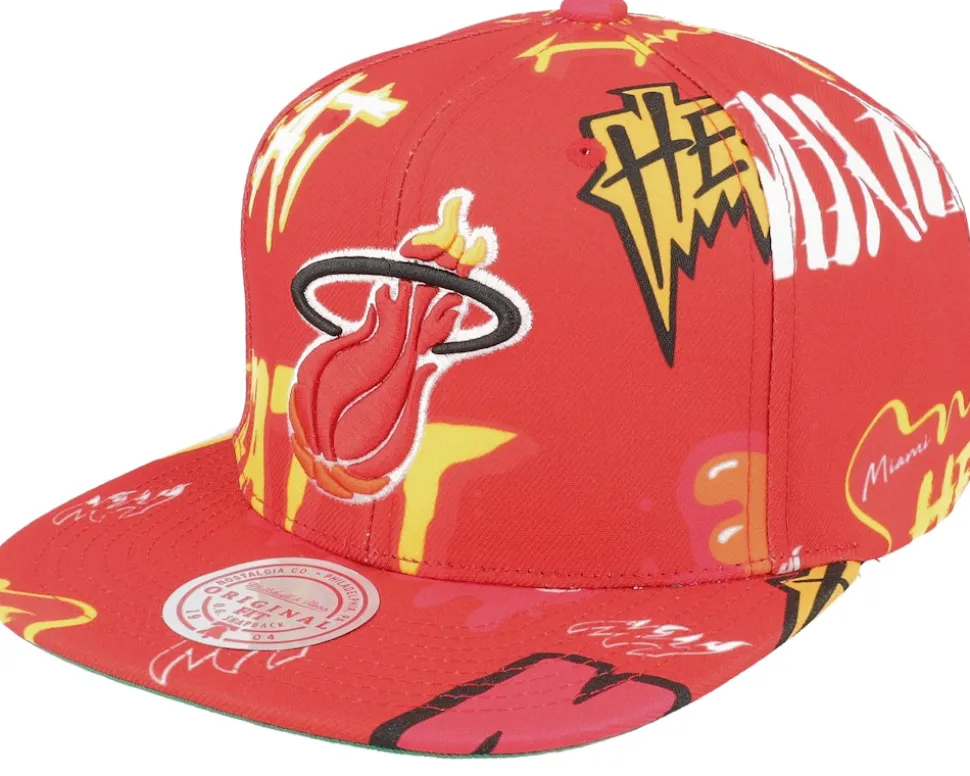 Portland Trail Blazers Sticker Pack Red Snapback - Mitchell & Ness