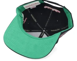 Portland Trail Blazers Triple Play Black Snapback - Mitchell & Ness