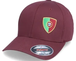 Portugal Flag Shield Maroon Flexfit - Forza