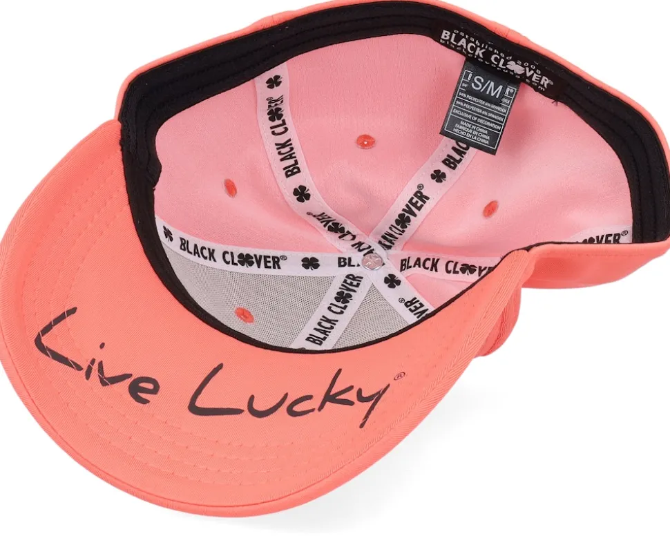 Premium Clover 117 Living Coral/Black Clover Flexfit - Black Clover