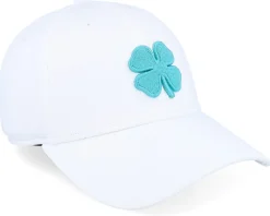 Premium Clover 118 White W Cabo Blue Clover Flexfit - Black Clover