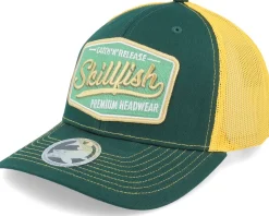 Premium Fishing 112 Split Dark Green/Gold Trucker - Skillfish