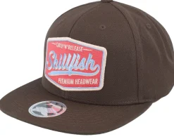 Premium Fishing Classic Dark Brown Snapback - Skillfish
