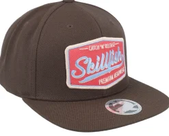 Premium Fishing Classic Dark Brown Snapback - Skillfish