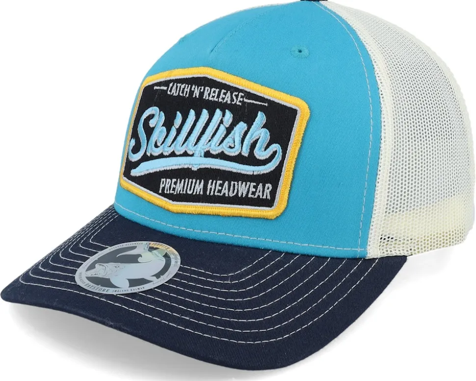 Premium Fishing 112fp Tri Blue Teal/Birch/Navy Trucker - Skillfish
