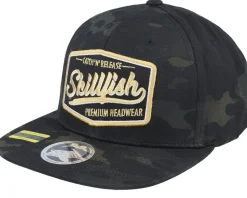 Premium Fishing Multicam Black Camo Snapback - Skillfish