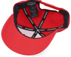 Profile Hat 30 Red Adjustable - Alpinestars