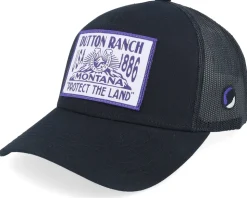 Protect The Land Black A-Frame Trucker - Yellowstone