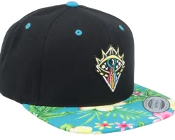 Psychadelic Acid Wisdom Eye Black/Hawaii Snapback - Iconic