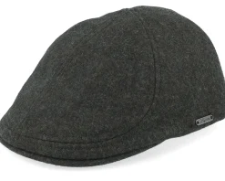 Pub Cap Olive Melange Flat Cap - Wigéns