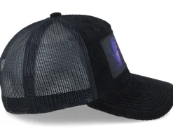 Purple Blue Dragon Black Cord Trucker - Iconic