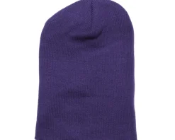 Purple Cuff Blank Beanie - Beechfield