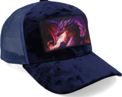 Purple Dragon Velvet Navy Trucker - Iconic
