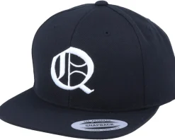 Q Letter 3D Black Snapback - Iconic