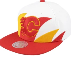 Quebec Nordiques Vintage Sharktooth White/Blue Snapback - Mitchell & Ness