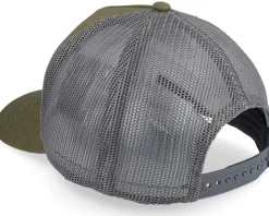 Quilted Foam-backed Canvas Olive/Charcoal Trucker - John Deere