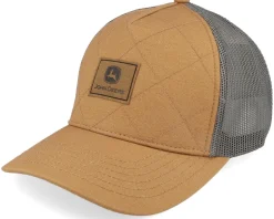 Quilted Hat Coyote Brown Trucker - John Deere