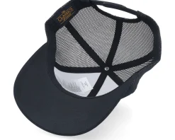 Raccoon Pedro Round Patch Black Trucker - Scenes