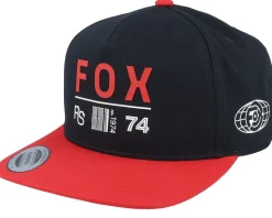 Race Spec Hat Black/Red Snapback - Fox