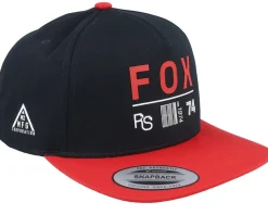 Race Spec Hat Black/Red Snapback - Fox