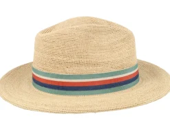 Raffia Crochet Beige Traveller Straw Hat - Stetson