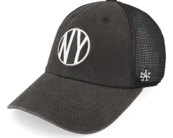 Raglan Bones Ny Black Trucker - American Needle